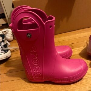 CROCS Fuchsia Waterproof Boots